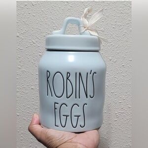 🌟Limited Edition🌟RAE DUNN Gorgeous Powder Blue ROBIN’S EGGS Baby Canister.